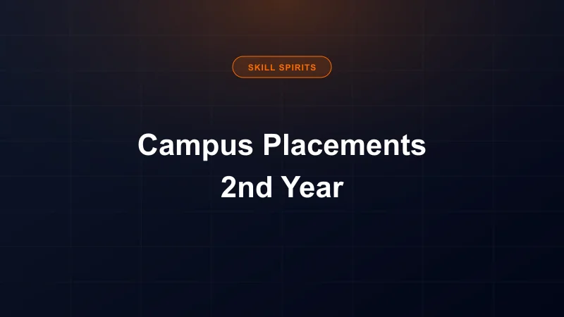 Campus Placements Prep 2nd Year 2026
