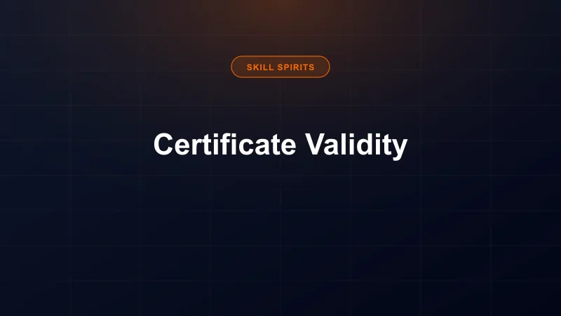 Online Internship Certificate Validity