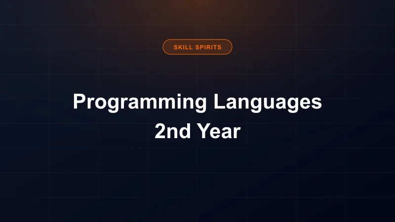 Programming Languages B.Tech 2nd Year 2026