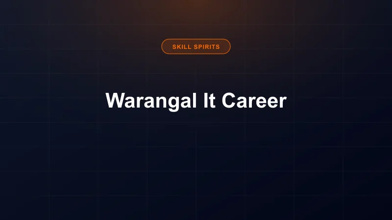 IT Career Guide for Warangal Students